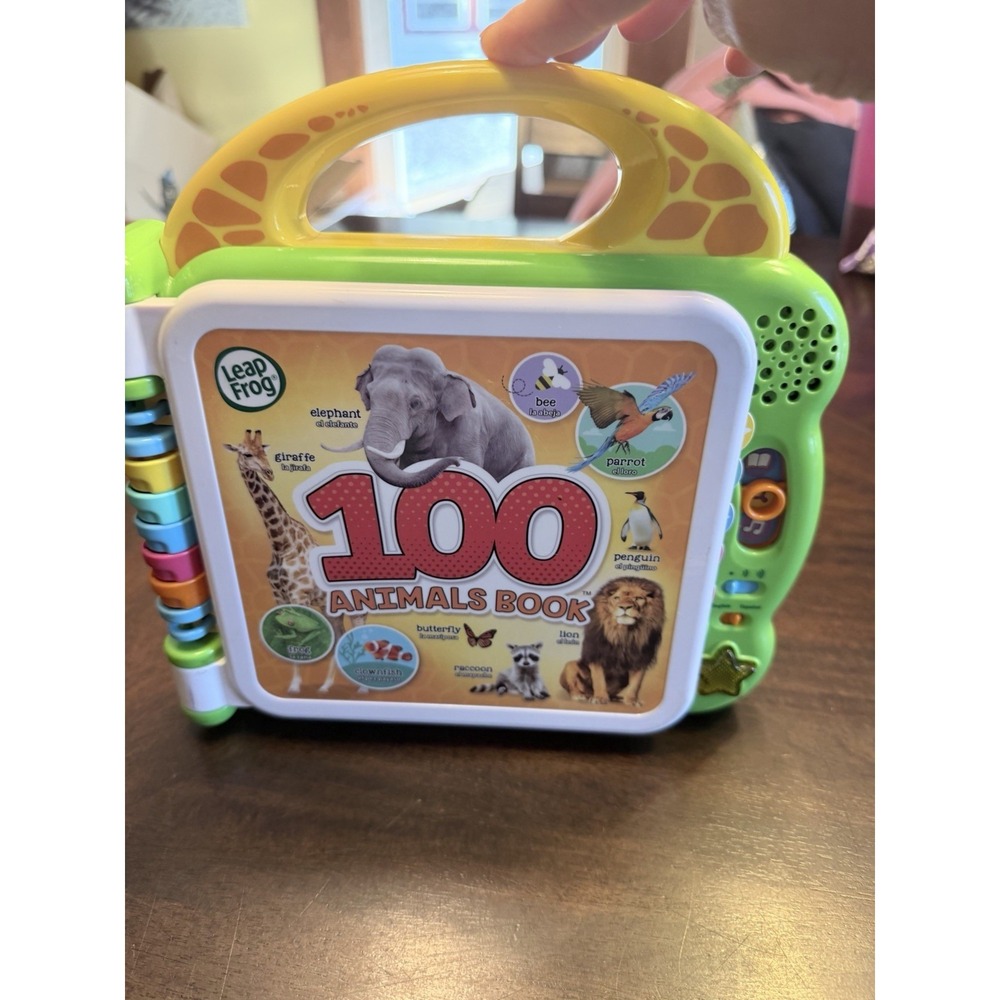 Leapfrog 100 animals book english spanish learning book
